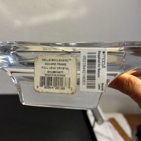 Kate spade New York Belle Boulevard square photo picture frame Crystal NWT - Picture 5 of 14